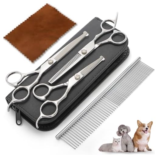 ZEAYEA Comprehensive Pet Grooming Scissors Set