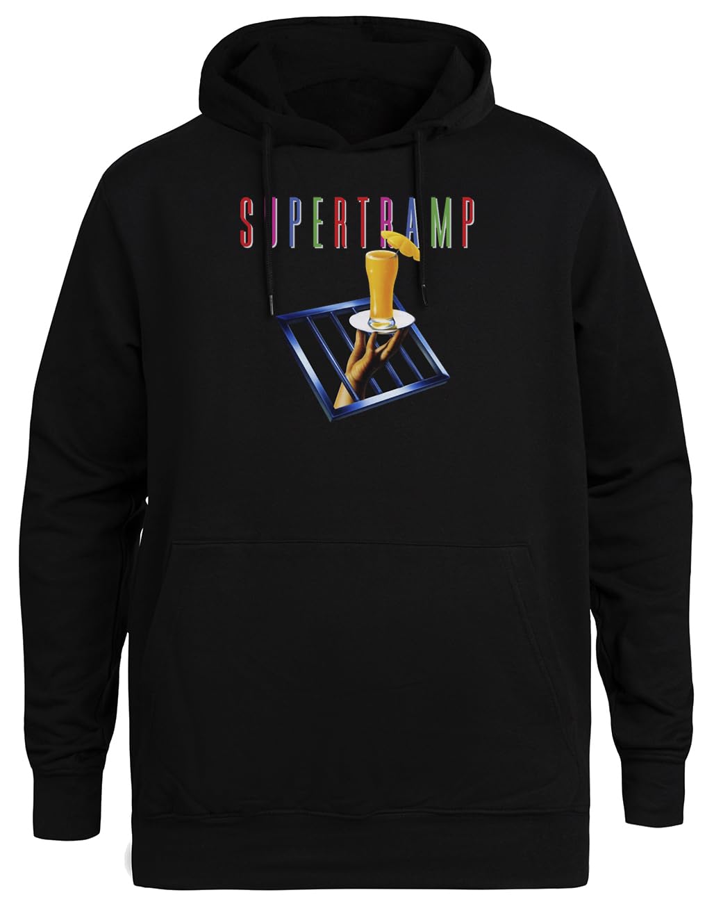 Supertramp Sweat à Capuche Noir Unisexe Veste à Capuche Écologique Unisex Black Hoodie Eco-Friendly Hooded Jacket