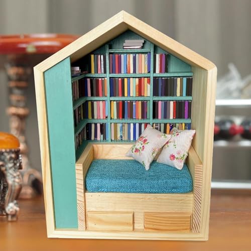 Librería de madera para fidget con 200 libros para mesita de noche 3