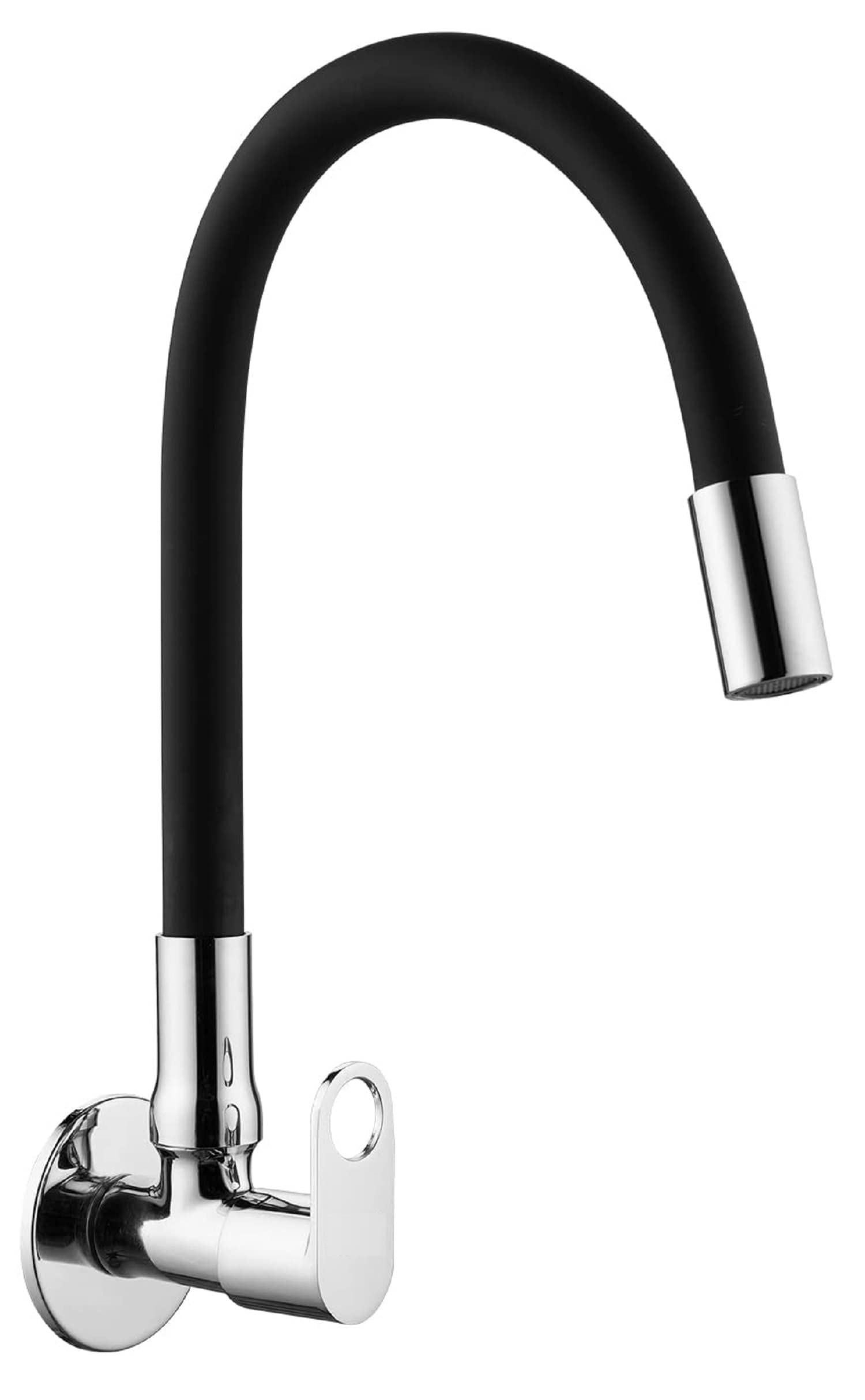 Jagger JBA231 Wall Mounted Brass Kitchen Sink Cock Taps/Faucets for Kitchen Basin with Flexible Neck Dual Flow Black Color 2 Function Shower Flow/Foam Flow (Oreo, Single Mode Flow) (B0C6GX16L4) Amazon Price History, Amazon Price Tracker