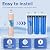 ICEPURE 5 Micron 4.5" x 20" CTO20BB-KDF Whole House Water Filter Coconut Shell Activated Carbon and KDF Heavy Metal Removal Water Filter Replacement for Home, 2 PACK