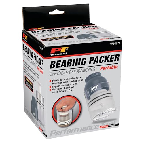 Image of Performance Tool W54175 Portable Bearing Packer for up to 3.5-Inch OD Bearings - Mess-Free, Simple and Impact Resistant with Dust Cover Storage