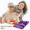 GiltGlimmer Gifts for Grandma Christmas, Grandma Gifts Blanket, Grandmas Birthday Gift from Grandkids, to My Grandmother Throw Blanket 50" x 60", Purple #3