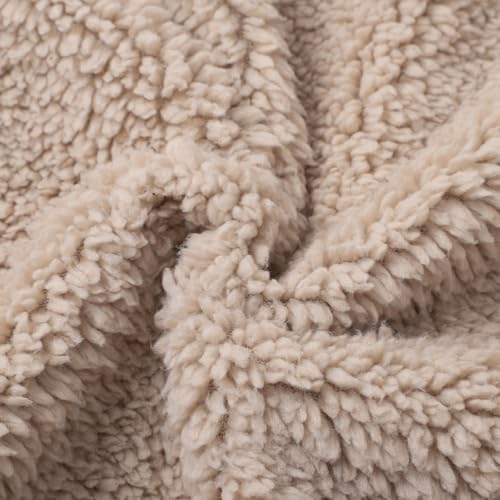 Generisch Winterjacke Herren Warm Fleece Gefüttert mit Knopf und Taschen Vintage Umlegekragen Truckerjacke Kunstledermantel Freizeit Übergangsjacke Herbst Wintermantel Streetwear
