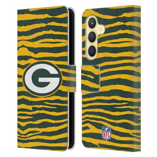Funda Samsung S24 5G NFL cebra antideslizante con cierre magnético y soporte de vídeo