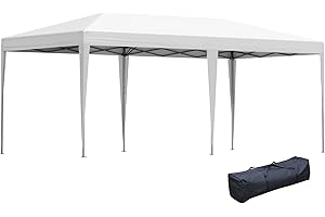 Outsunny 10' x 20' Pop Up Canopy Tent: Ultimate Shelter for Parties and Outdoor Events