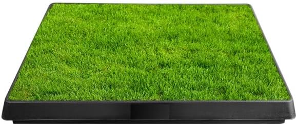 Dog Toilet Indoor Puppy Training Pad, Dog Potty Pet Training Grass Mat, Removable Waste Tray for Easier Clean Up