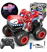 Tcvents Remote Control Monster Truck, 2.4Ghz Spider Rc Monster Truck Toys Rchargeable Kids Cars V...