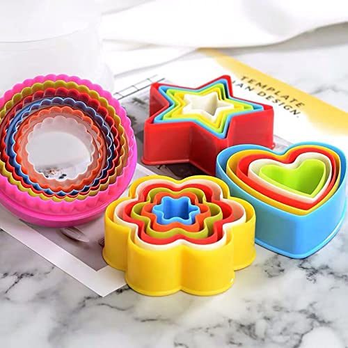 Cookie Cutter Shapes Set, 32 Pieces 6 Shapes Biscuit Cutter Shapes - Image 2