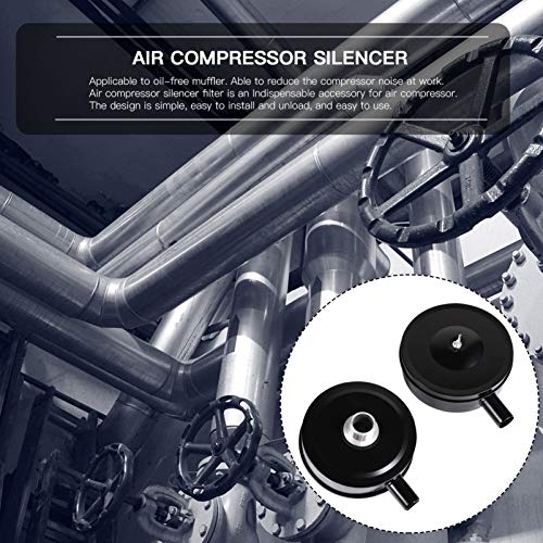 ULTECHNOVO 2Pcs Filtro de Entrada de Ar Do Compressor Corpo MetÃ¡lico Filtro de Entrada Silencioso S