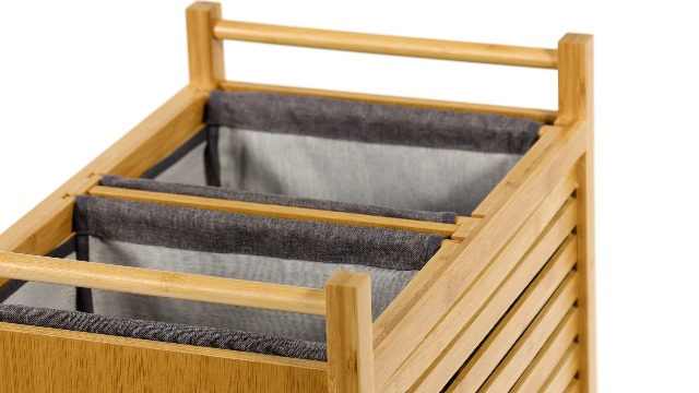 COSTWAY Panier à Linge 2 Bacs, Corbeille a Linge Sale 2x45L avec COSTWAY Panier à Linge 2 Bacs, Corbeille a Linge Sale 2x45L avec