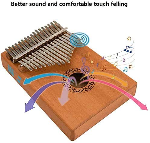 Kalimba 17 Clés Pouce Piano, Acajou Naturel 17 touches Africain Marimba Sanza Mbira avec Accordeur Sac de piano Manuel d… - Les Beatles, Paul McCartney, John Lennon, RIngo Starr, George Harrison Kalimba 17 Clés Pouce Piano, Acajou Naturel 17 touches Africain Marimba Sanza Mbira avec Accordeur Sac de piano Manuel d… – Image 3