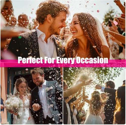 Image of 50 Pack Real Flower Petals Confetti, Natural Wedding Confetti Decor | Confetti with Jasmine & Pink Dried Flower Petals, The Send Off Ideas, Flower Girls Basket, Party Romantic Gifts