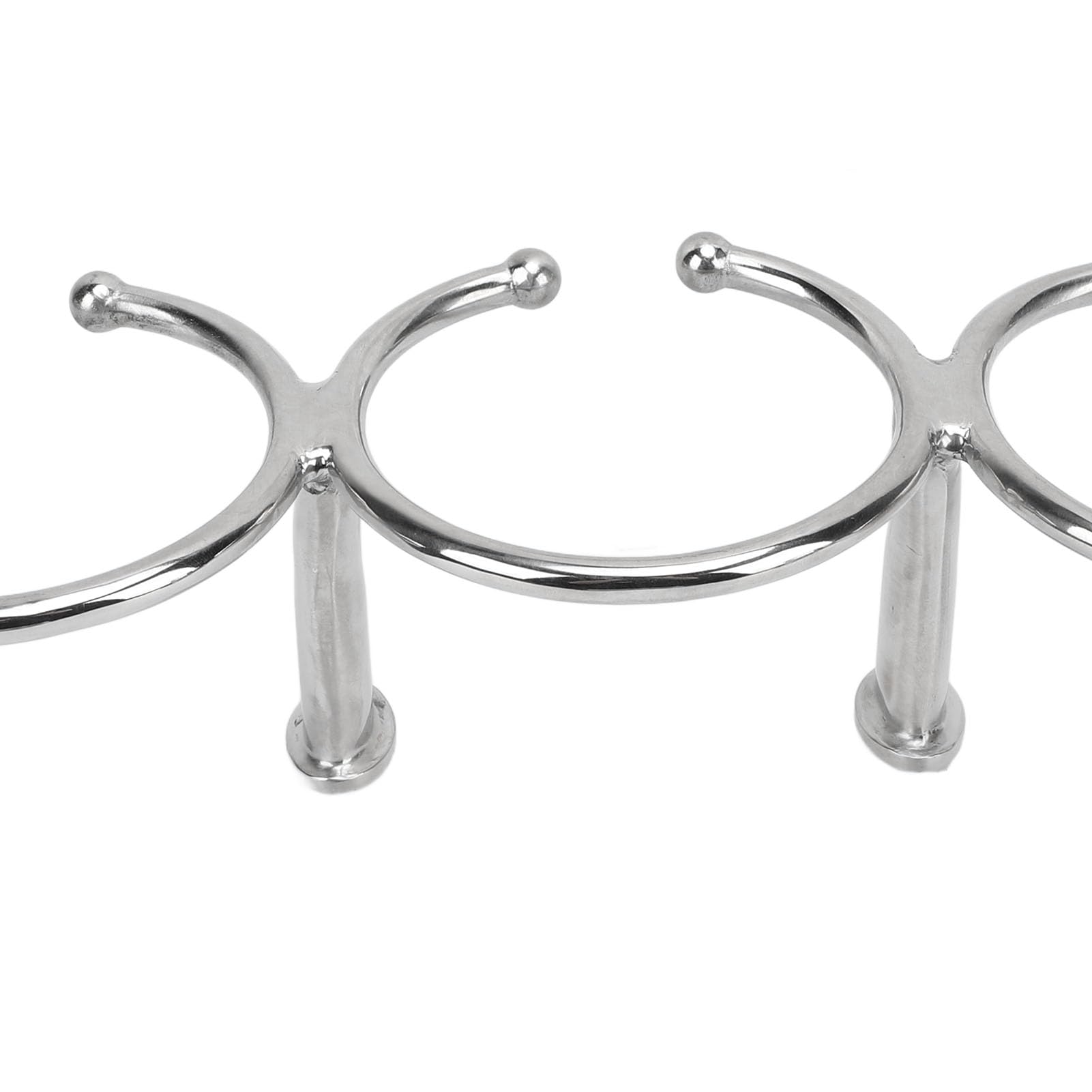 Yctze Portavasos con Triple Anillo para Barco, Acero Inoxidable 316, Acabado Pulido, Diseño Abierto, Portavasos Marino de Alta Estabilidad para Yate, Camión, Coche, Apartamento, RV