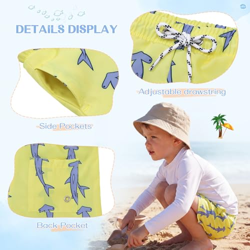 Image of American Trends Boys Swim Trunks Toddler Swim Shorts Bathing Suit Kids Swimsuit Youth Swimwear