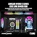 CORSAIR Hydro X Series iCUE Link XH405i Custom Cooling Kit – Hardline Water Cooling Loop – XC7 Elite CPU Water Block – XD5 Elite D5 Pump Res – XR5 360mm Radiator – 3X QX120 RGB Fans – Stealth Gray