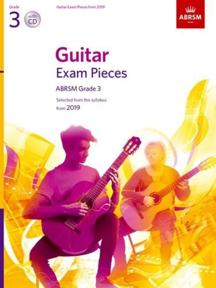 Guitar Exam Pieces ABRSM Grade 3 recueil de partitions de guitare avec CD audio