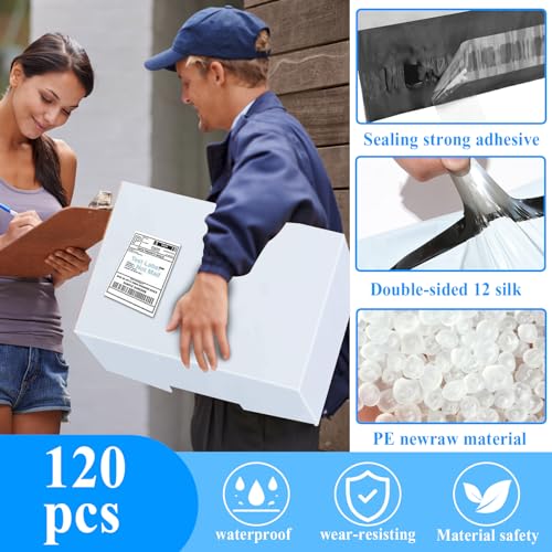 ZPQAODI Versandbeutel wasserdicht A3/A4/B4/C5 Gemischt 120Stück, Blickdicht Selbstklebend Versandtüten,Transport Geschenktüten mit Selbstklebeverschluss für Kleidung Logistikverpackungen Transport