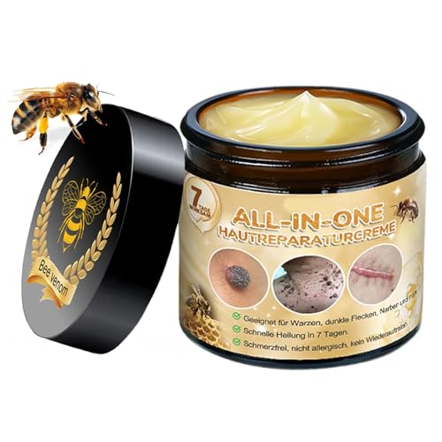 AEEHFENG Bienengift All-in-One Hautreparaturcreme, Professionelle Bienengift-Hautbehandlungscreme, Hautreparaturcreme Creme für alle Hauttypen