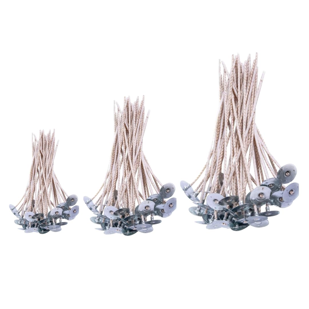 KROKIO – Eco Braided 3, 5, 7, Inch Set Cotton Thread & Paper Wicks for Candle Making 3 mm Thick Wick Pre-Tabbed Pre-Waxed for Soy Wax Candles Making 150 Piece-image-15