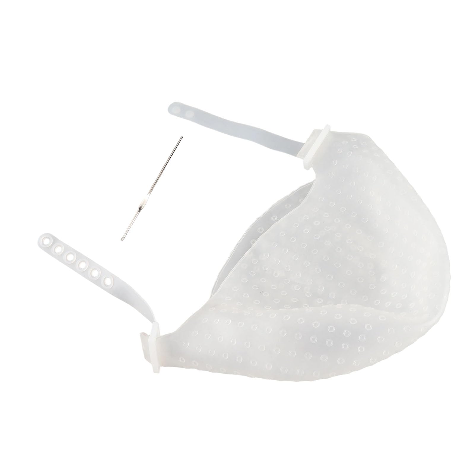 Cappello per Evidenziare la Colorazione dei Capelli con Cinturino Regolabile, Cappuccio per Glassa per Evidenziare, Strumento per Cappello per Tintura per Capelli Faite (Bianco)