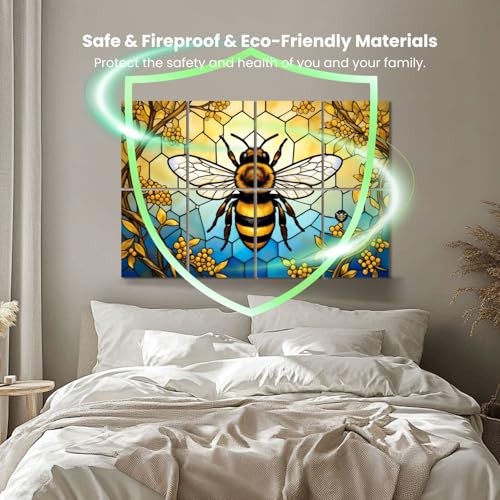 Pack de 8 Paneles Acústicos Decorativos Kanworse de Tela de Poliéster 48"x32" para Aislamiento Sonoro y Decoración de Pared miniatura 4