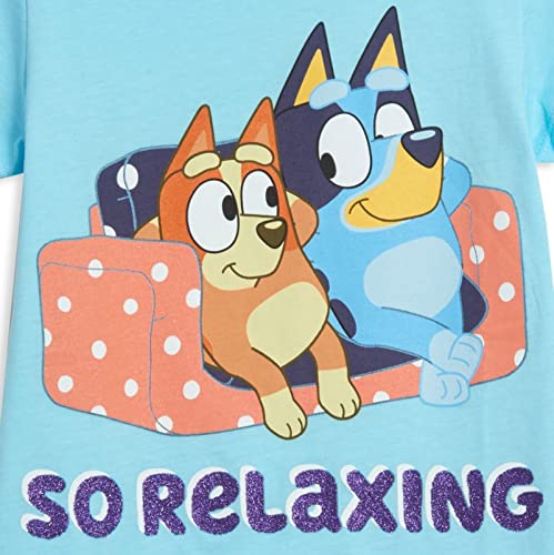 Bluey Bingo Mom Little Girls 3 Pack Short Sleeve T-Shirt Blue/Pink/Yellow 6X #TOP5