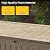EAST OAK Outdoor Storage Box, 180 Gallon Deck Box, Large Resin Storage Bin for Patio Cushions, Gardening Tools, Lockable, Waterproof and UV Resistant, Grey