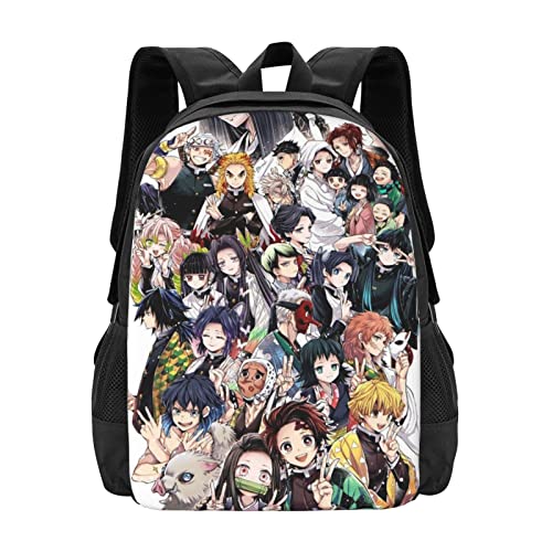 [COOLEAD] 鬼滅の刃 リュック 大容量収納 耐摩耗 防水 通学 屋外 遠足 旅行 学校 学生 Pc収納 多機能リュック お祝い プレゼント 男女兼用バックパック A128のサムネイル
