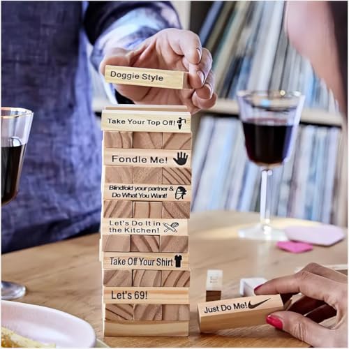 Jeu romantique de Tumble Tower pour briser la routine du couple avec défis