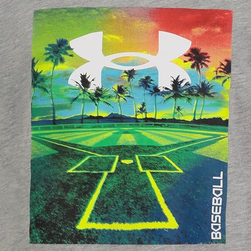 Image of Under Armour Boys Short Sleeve Baseball Graphic T-Shirt, Lightweight & Breathable, Relaxed Fit