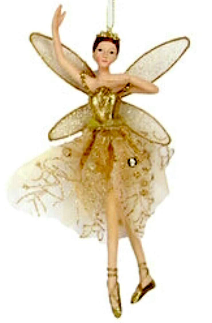 Gisela Graham Gold Large Ballerina Fairy