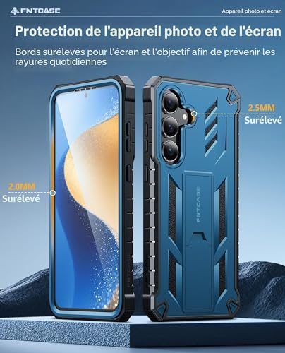 Coque Samsung S25 FE robuste antichoc coque protection militaire avec support - 7