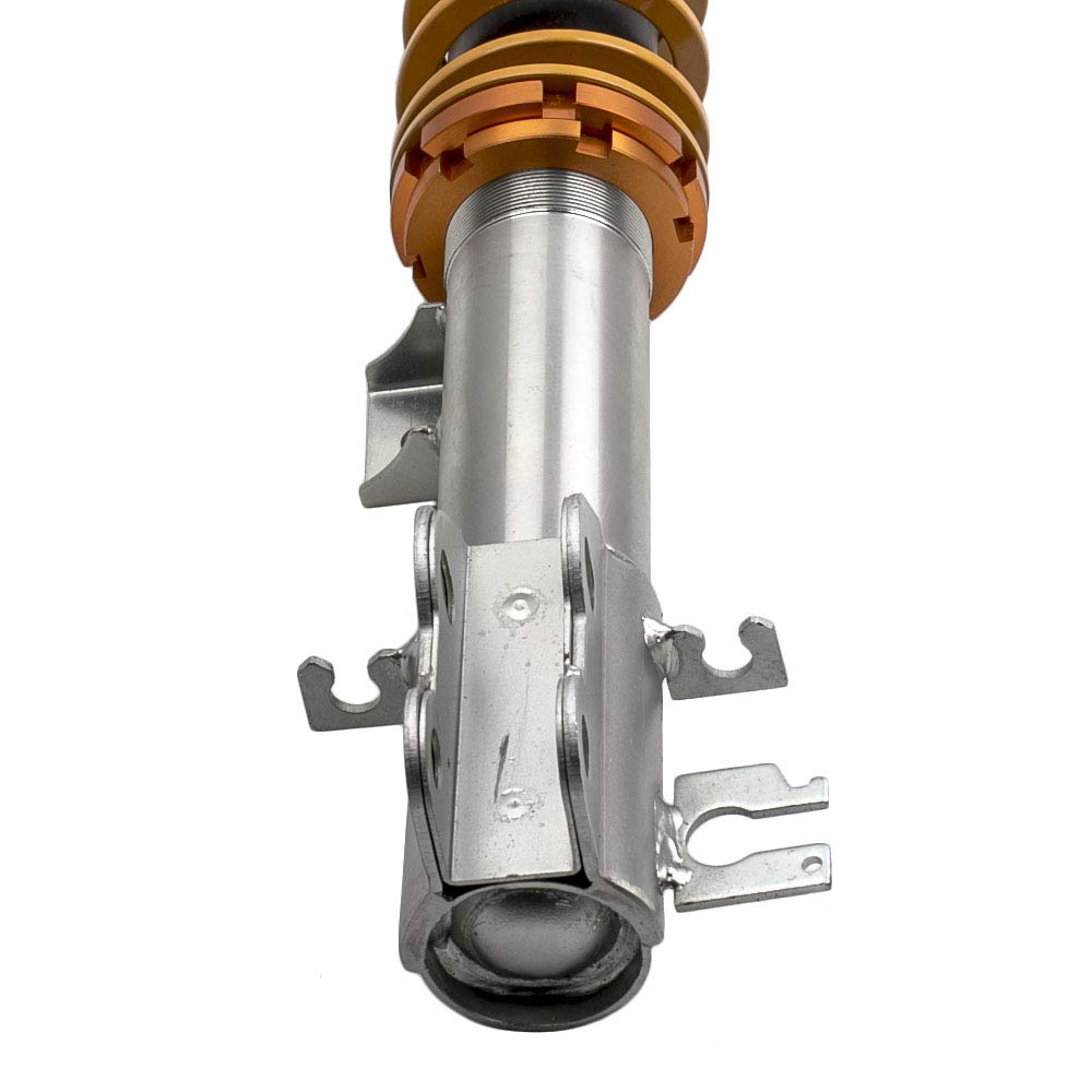 maXpeedingrods 4 Sospensioni Regolabile Ammortizzatori Coilover Accessori Auto Assettato per Fiat Grande Punto 1.2, 1.4, 16V 1.3D, 1.4T-, 1.9D 05-2012 (199), Oro