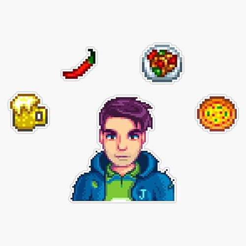 Miniatura 1 de Stardew Valley Pixel Art - Adhesivo de vinilo Shane para laptop, parachoques de coche, impermeable, 6 mil 5 pulgadas