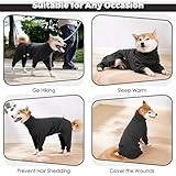 Dotoner Fleece Hundepullover Wintermantel Hundemantel Grosse Hunde Fleecejacke mit Beinen Hundebademantel für Kleine Mittelgroße Haustiere Hundebekleidung,Chihuahua,Beagle,Weicher Hunde Pyjamas