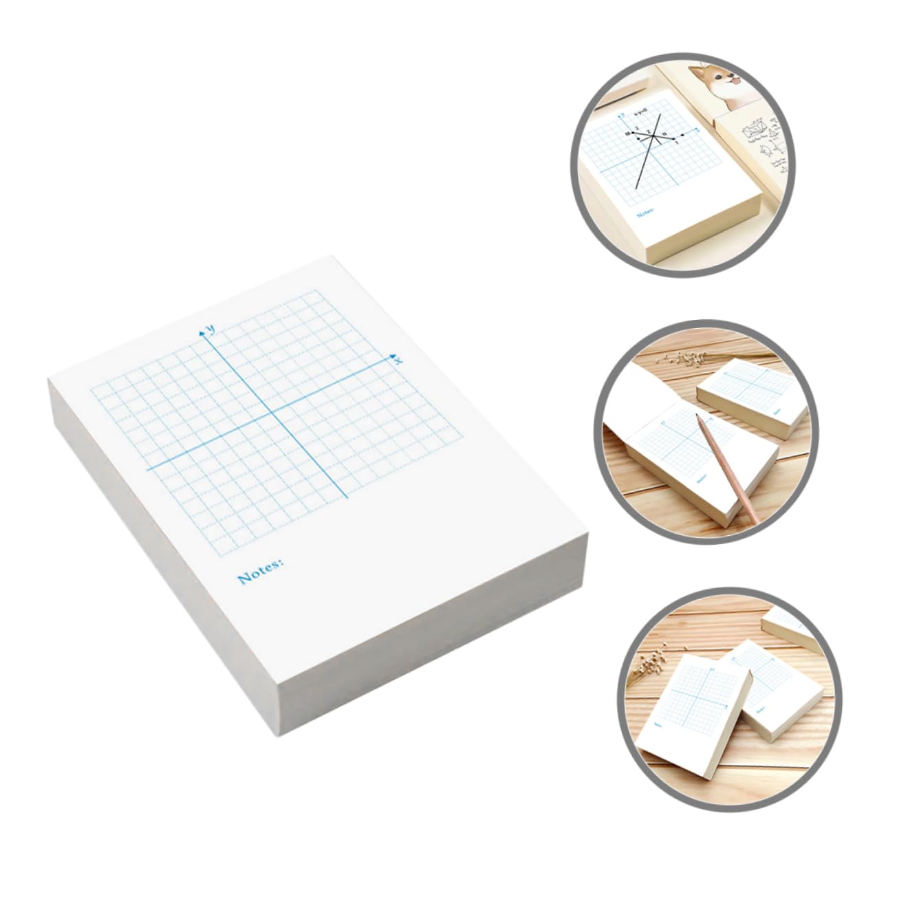 DOITOOL 4 Pezzi Pratica Matematica con Pagine Quaderni per Esercizi Xy Carta per Coordinate Xy per Scolastico Professionale