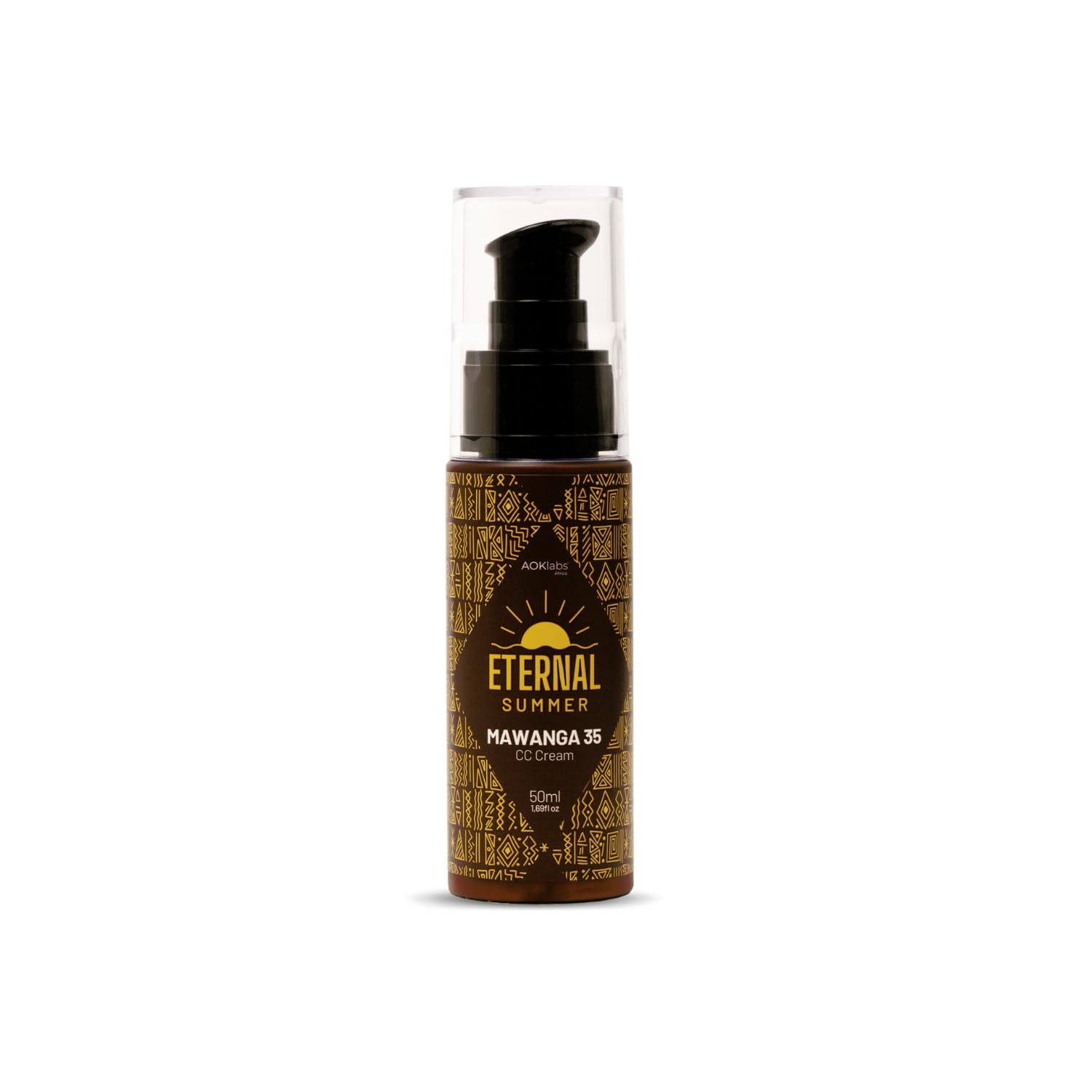 AOKlabs- MAWANGA Protector solar facial en tono claro SPF 35, crema correctora de color 50 ml.