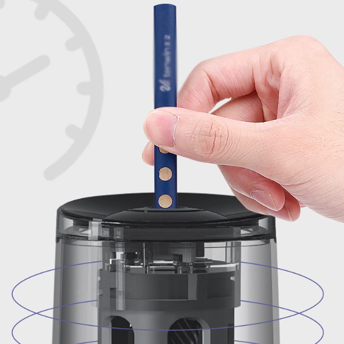 Temperamatite automatico丨Alimentatore a Tre velocità Scatola Aperta Spegnimento丨Strumenti per Studenti e Ufficio