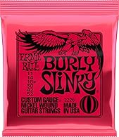 Ernie Ball Slinkys are played by legends around the world including Slash, Jimmy Page, Metallica, Eric Clapton, and more. Burly Slinkys are ideal for players who prefer a heavier set of strings for thicker tone and more tension. Element Shield packag...
