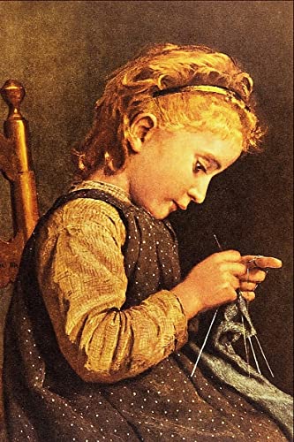 Toile Murale Abstraite et Classique pour Salon Chaleureux | Déco Murale Albert Anker 60x90