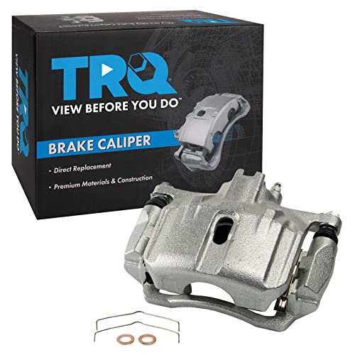Image of TRQ Front Right Brake Caliper w /Bracket Passenger Side