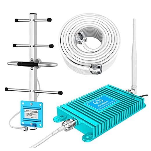 ATT Cell Phone Signal Booster 850MHz Band 5 FDD Mobile Signal Repeater Amplifier Antenna Kits for Home and Office, Improve Internet Connections, Calls and Text, Cover up to 4000 Sq Ft, FCC Approved