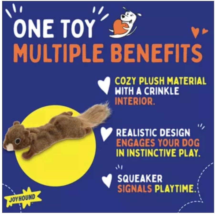 Juguete para Perro Realista Ardilla Joyhound miniatura 4