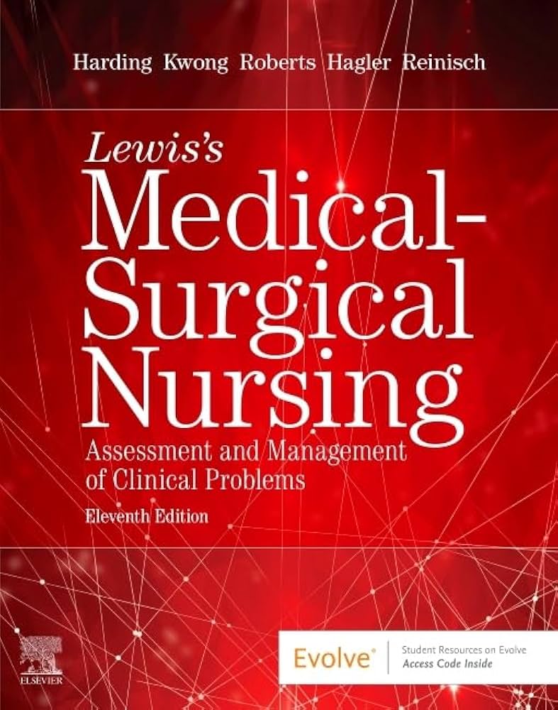 Lewis’s Medical-Surgical Nursing (Harding, 2019) 11th Edition test bank cover - ISBN 9780323595186