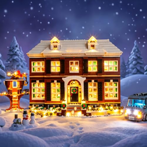 Kyglaring Light Kit for LEGO 21330 Home Alone House Set Lights Only