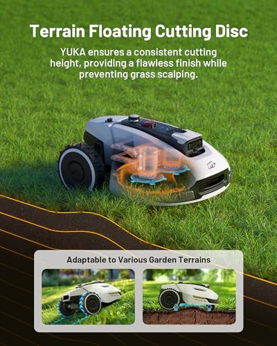 MAMMOTION YUKA 3000 Robot Lawn Mower, Perimeter Wire free,Recommended 3000 m, Max.4000 m,Equipped with Ultrasense Al vision, Handles 45% slopes Cutting Heights 20-90mm, Automatic Mapping - Image 3