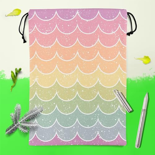 Image of ArtzFolio Wavey | Reusable Sack Bag | Bag for Gym, Storage, Vegetable & Travel