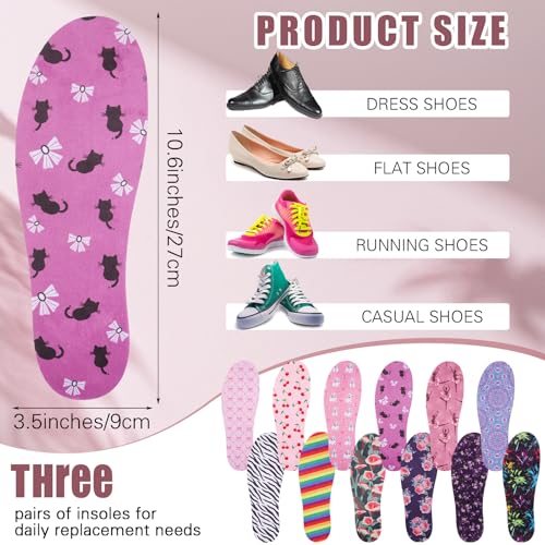 12 pares de plantillas lavables para zapatos sin mostrar miniatura 2