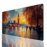 【GRAND TAPIS DE SOURIS】: Ce tapis de souris est suffisamment grand pour accueillir votre souris de jeu, votre clavier mécanique standard et d'autres accessoires de bureau, offrant ainsi un espace généreux pour les jeux professionnels ou le travail de bureau